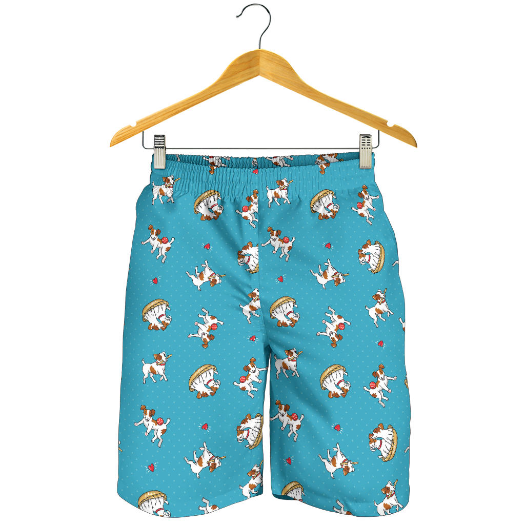 Jack Russel Pattern Print Design 03 Men Shorts