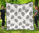 Hand Drawn French Fries Pattern Premium Quilt