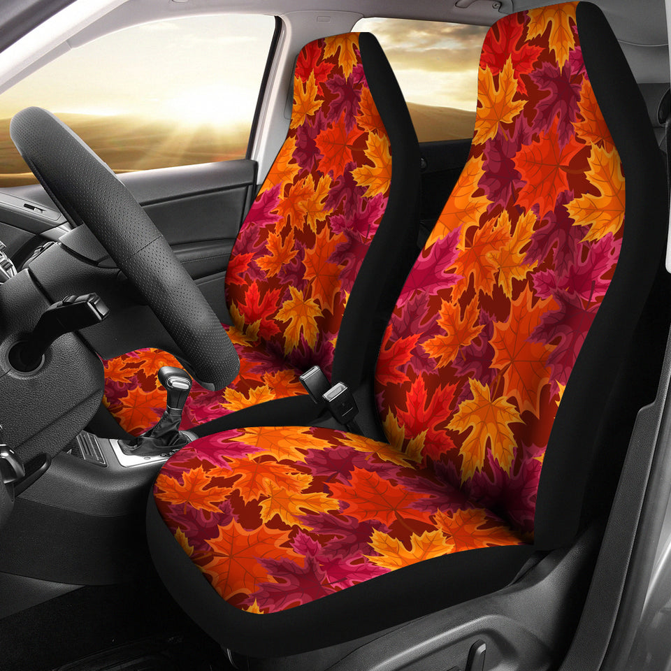 Autumn Maple Leaf Pattern Universal Fit Car Seat Covers