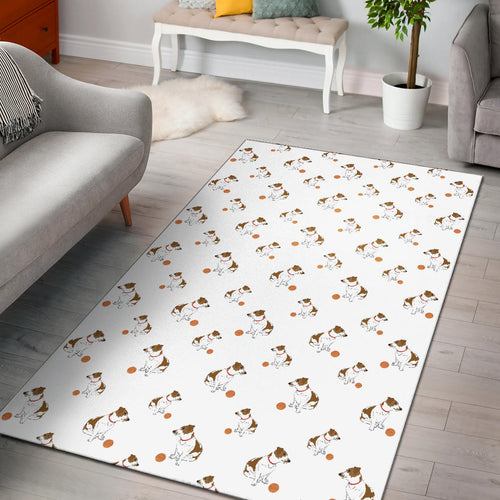 Jack Russel Pattern Print Design 05 Area Rug