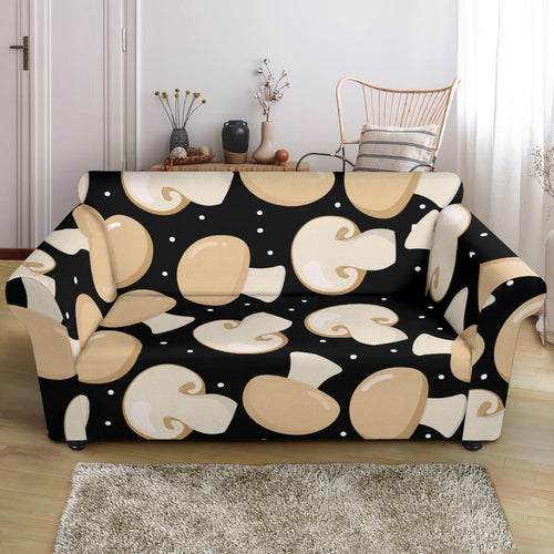 Champignon Mushroom Pattern Loveseat Couch Slipcover