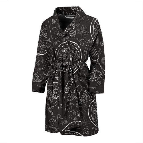 Pizza Pattern  Men'S Bathrobe