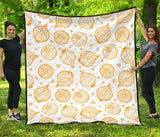 Hand Drawn Onion Pattern Premium Quilt
