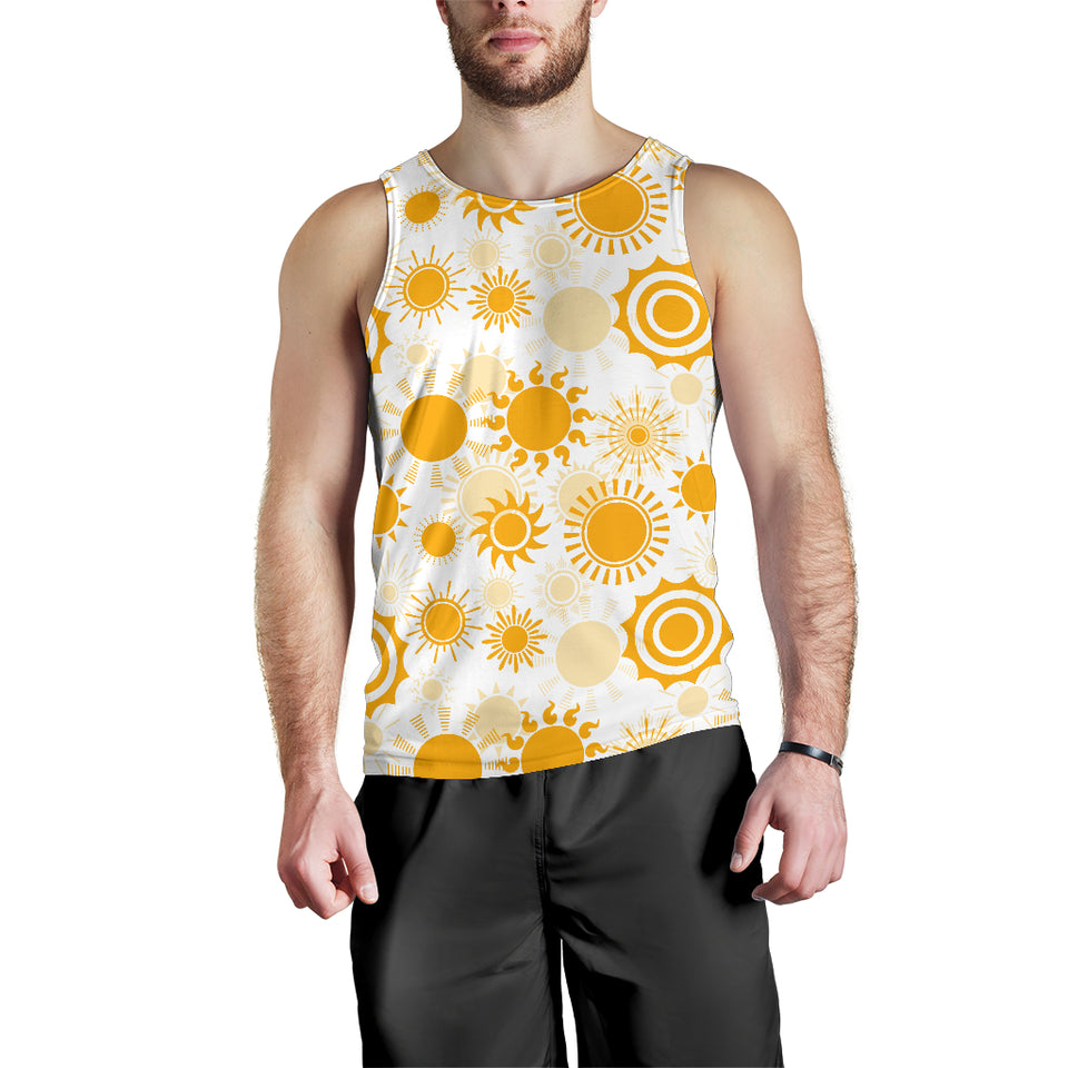 Sun design pattern Men Tank Top