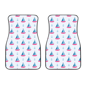 Sailboat Anchor Pattern Front Car Mats