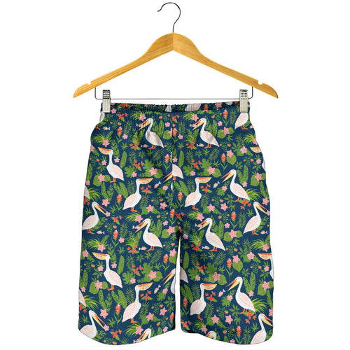 Pelican Pattern Print Design 05 Men Shorts