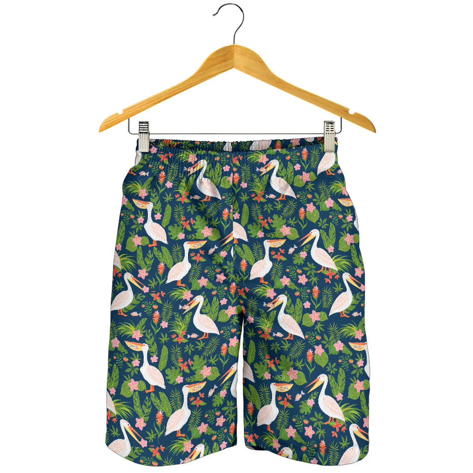 Pelican Pattern Print Design 05 Men Shorts