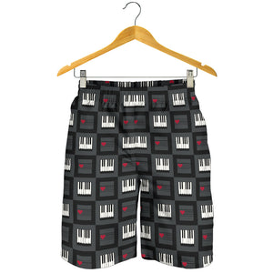 Piano Pattern Print Design 05 Men Shorts