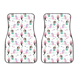 Cute Mermaid Dolphin Fish Starfish Pattern Front Car Mats