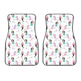 Cute Mermaid Dolphin Fish Starfish Pattern Front Car Mats