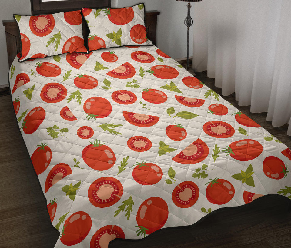 Tomato pattern Quilt Bed Set