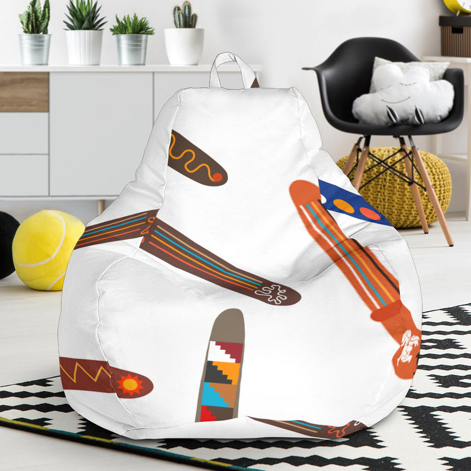 Boomerang Australian Aboriginal Ornament Pattern Bean Bag Cover