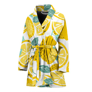 Lemon Design Pattern Women'S Bathrobe