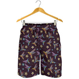 Hummingbird Pattern Print Design 04 Men Shorts