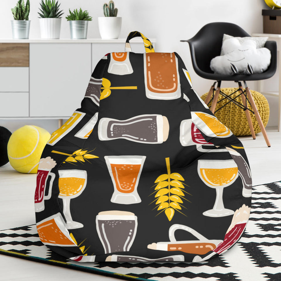 Beer Type Pattern Bean Bag Cover