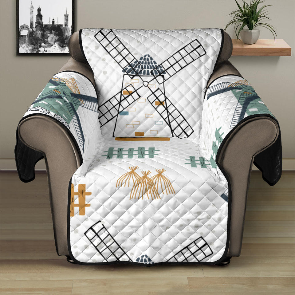 windmill pattern Recliner Cover Protector