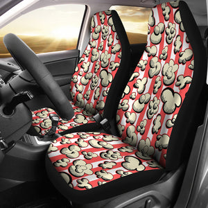 Popcorn Pattern Print Design 05 Universal Fit Car Seat Covers