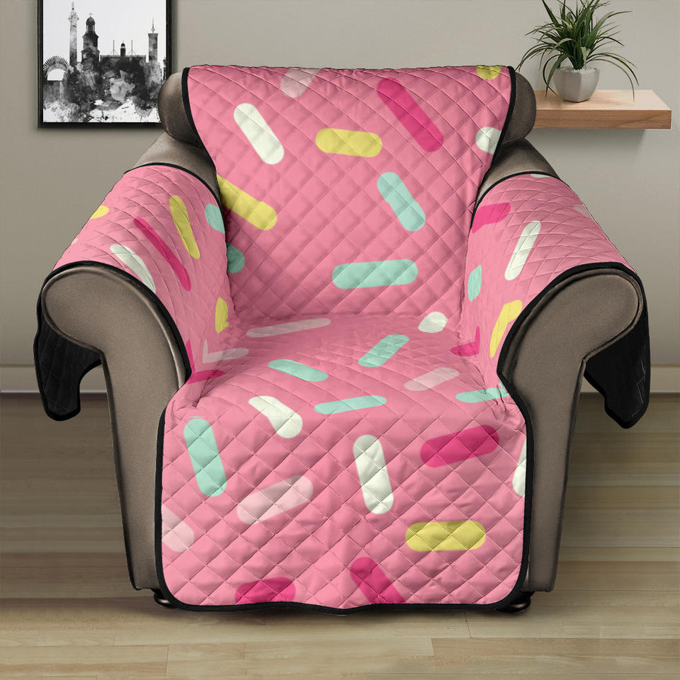 Pink donut glaze candy pattern Recliner Cover Protector