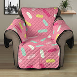 Pink donut glaze candy pattern Recliner Cover Protector