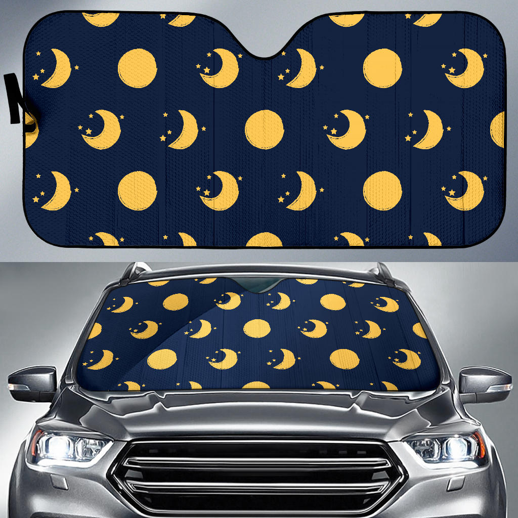 Moon Star Pattern Car Sun Shade