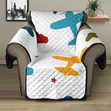 Airplane star cloud colorful Recliner Cover Protector