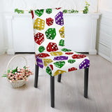 Dice Pattern Print Design 03 Dining Chair Slipcover