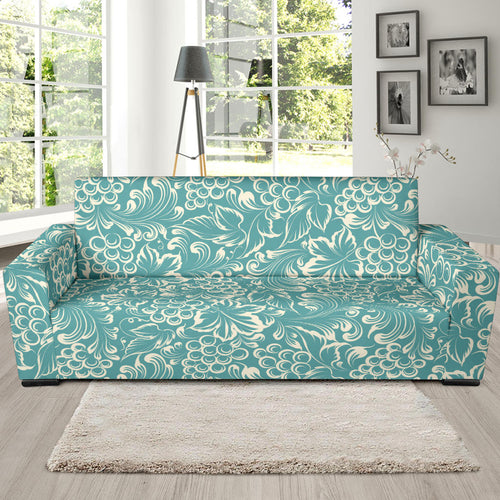 Classic Hand Drawn Grape Pattern Sofa Slipcover