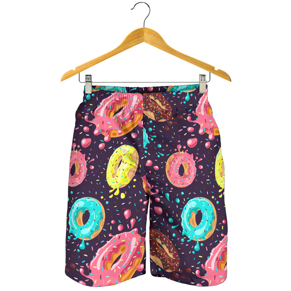 Colorful Donut Glaze Pattern Men Shorts