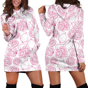 Sketch Guava Pattern Women'S Hoodie Dress