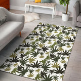 Canabis Marijuana Weed Pattern Print Design 05 Area Rug
