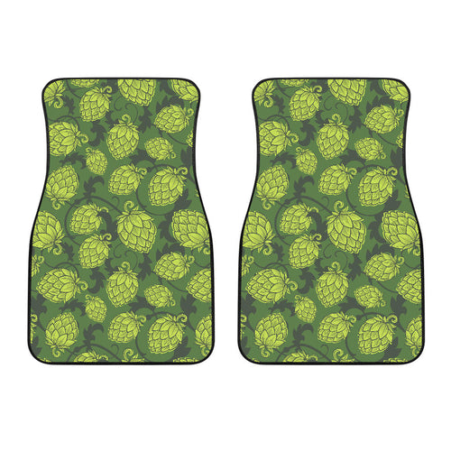 Hop Patternn Hop Cone Background Front Car Mats
