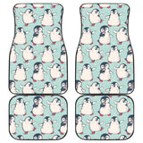 Cute Penguin Pattern Front And Back Car Mats