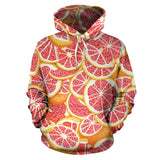 Tropical Grapefruit Pattern Men Women Pullover Hoodie