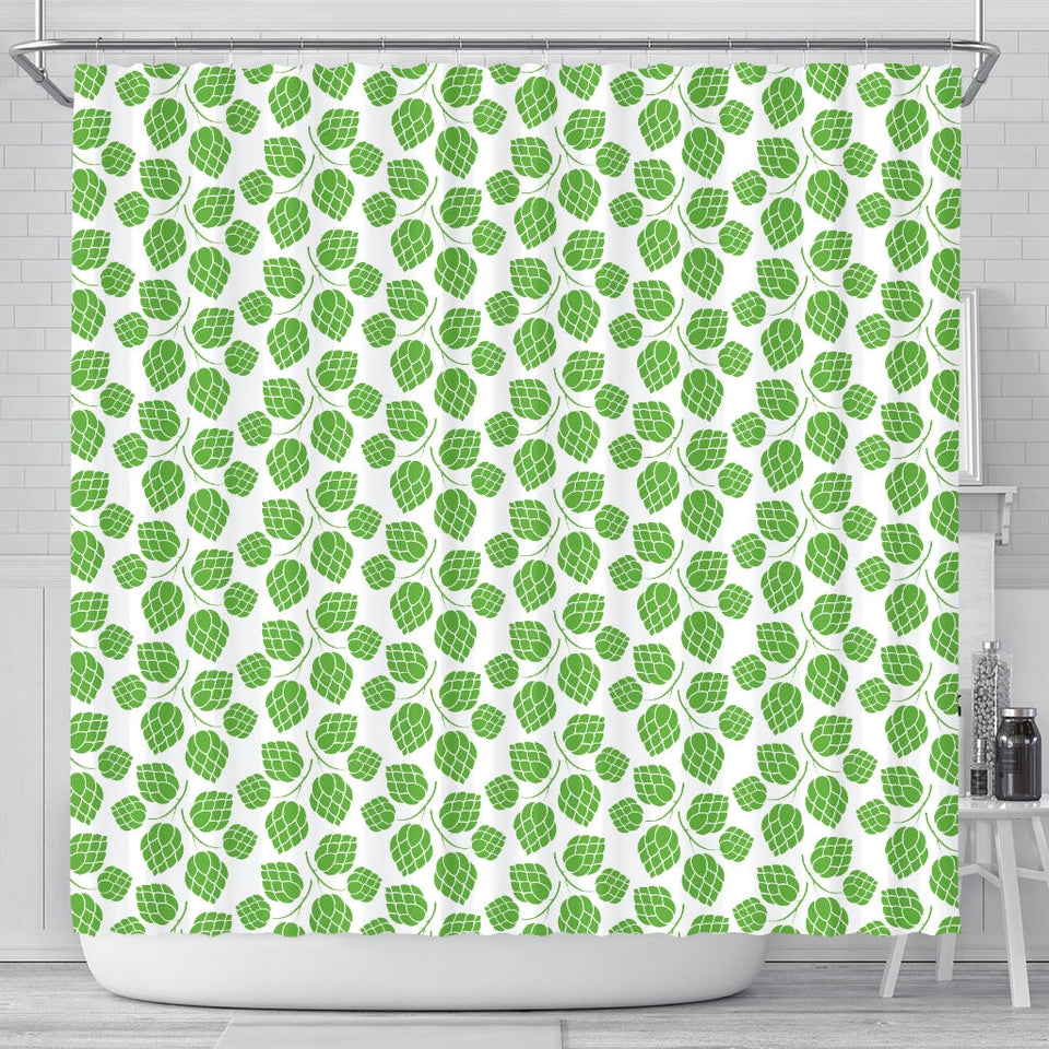 Hop Pattern Background Shower Curtain Fulfilled In US