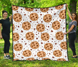 Chocolate Chip Cookie Pattern Premium Quilt