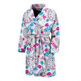 Darts Pattern Print Design 01 Men's Bathrobe