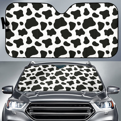 Cow Skin Pattern Car Sun Shade