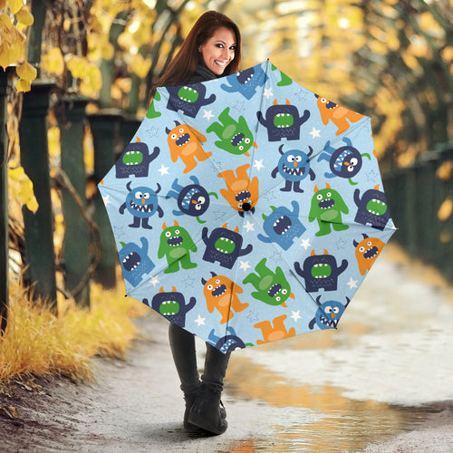 Alien Pattern Print Design 04 Umbrella