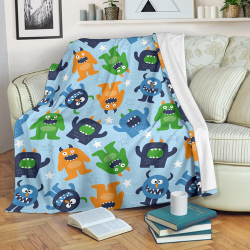 Alien Pattern Print Design 04 Premium Blanket