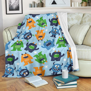 Alien Pattern Print Design 04 Premium Blanket