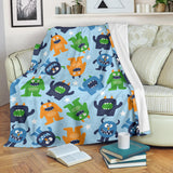 Alien Pattern Print Design 04 Premium Blanket