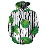 Cool Broccoli Pattern Zip Up Hoodie