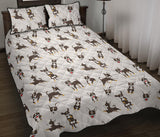 Chihuahua dog pattern Quilt Bed Set