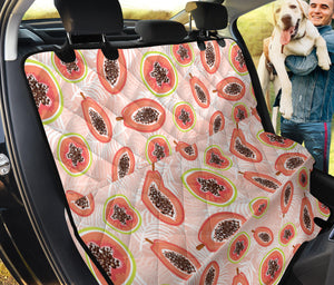 Papaya Leaves Pattern Dog Car Seat Covers