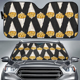 French Fries Dark Background Car Sun Shade