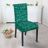 Math Pattern Print Design 01 Dining Chair Slipcover