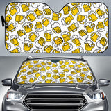 Beer Design Pattern Car Sun Shade