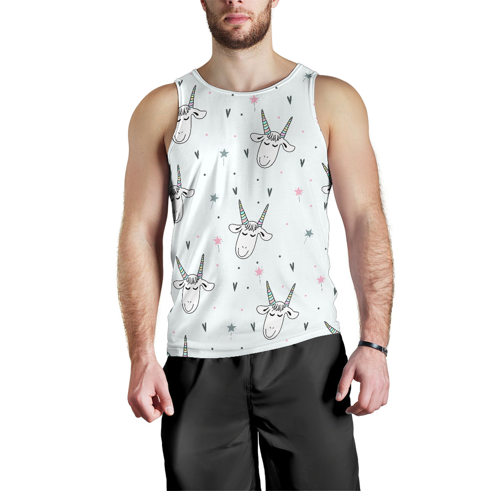 Cute goat design pattern Men Tank Top