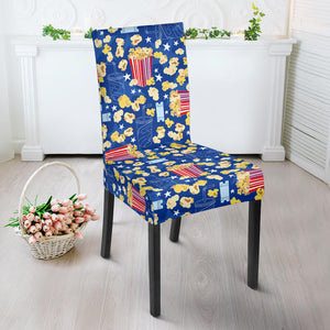 Popcorn Pattern Print Design 01 Dining Chair Slipcover