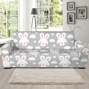 Rabbit Cloud Pattern Sofa Slipcover